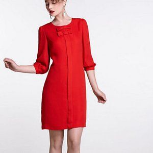 Hi There Karen Walker Twice Tied Bow Dress Red